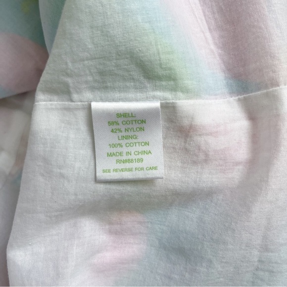 Lilly Pulitzer Morrison Lace Overlay Sleeveless Dress Cutout Back Pink Blue Sz 8 - Picture 14 of 14